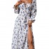 High Quality Cheap Price Boho Style Printed Dress Vintage Sleeves Casual Long Sleeve Dress