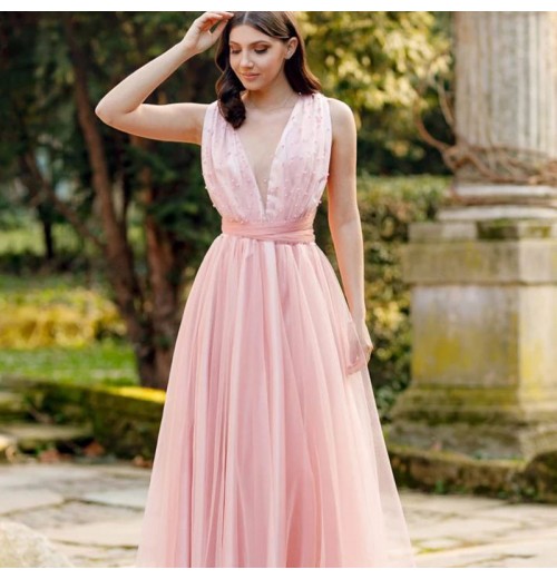 New Hot-Selling Women'S Clothing Sexy Pink Evening Dresses For Women