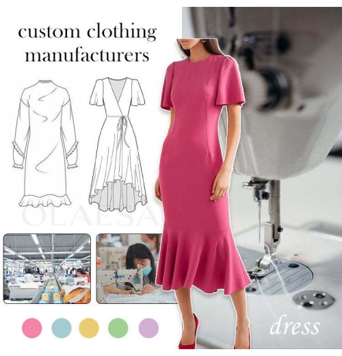 OLAESA High Quality Custom Dress Germents Women Clothing Manufacturer Custom Clothing Ropa De Mujer