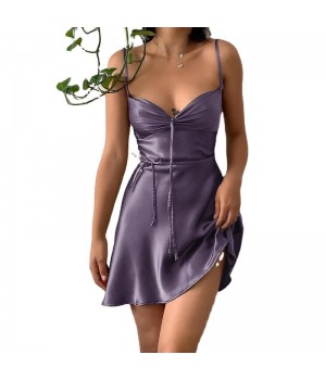 Women Fashion Satin Strapless Corset Maxi Dresses one piece robe soiree short dress for women Party Evening Elegant Dresses